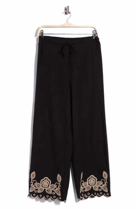 Ellen Tracy Embroidered Pants