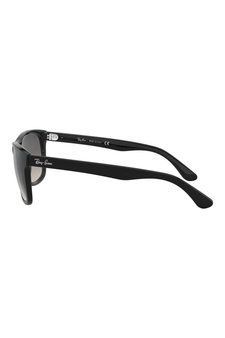 'Wayfarer' 58mm Aviator Sunglasses, Alternate, color, BLACK/ GREY GRADIENT