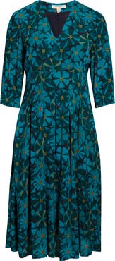 Seasalt Cornwall Etta Floral Pleated Midi Dress