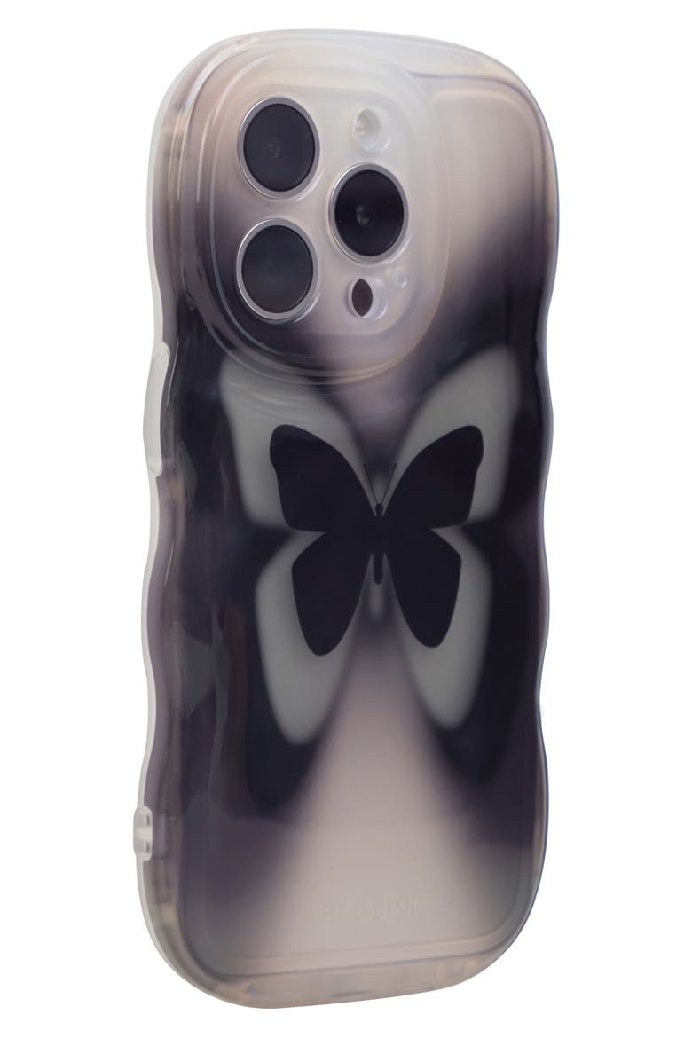 Groovy Butterfly iPhone 14 Pro Case, Alternate, color, BLACK