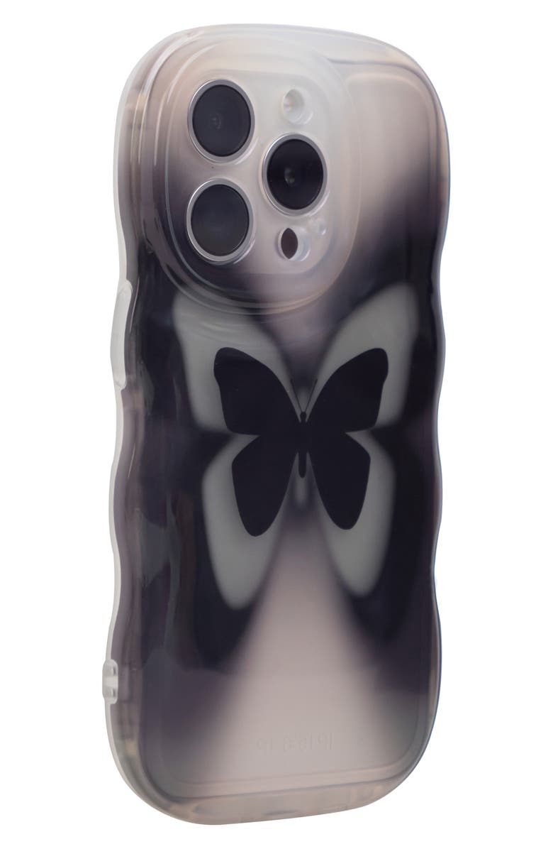 Auramma Groovy Butterfly iPhone 15 Pro Case, Alternate, color, Black