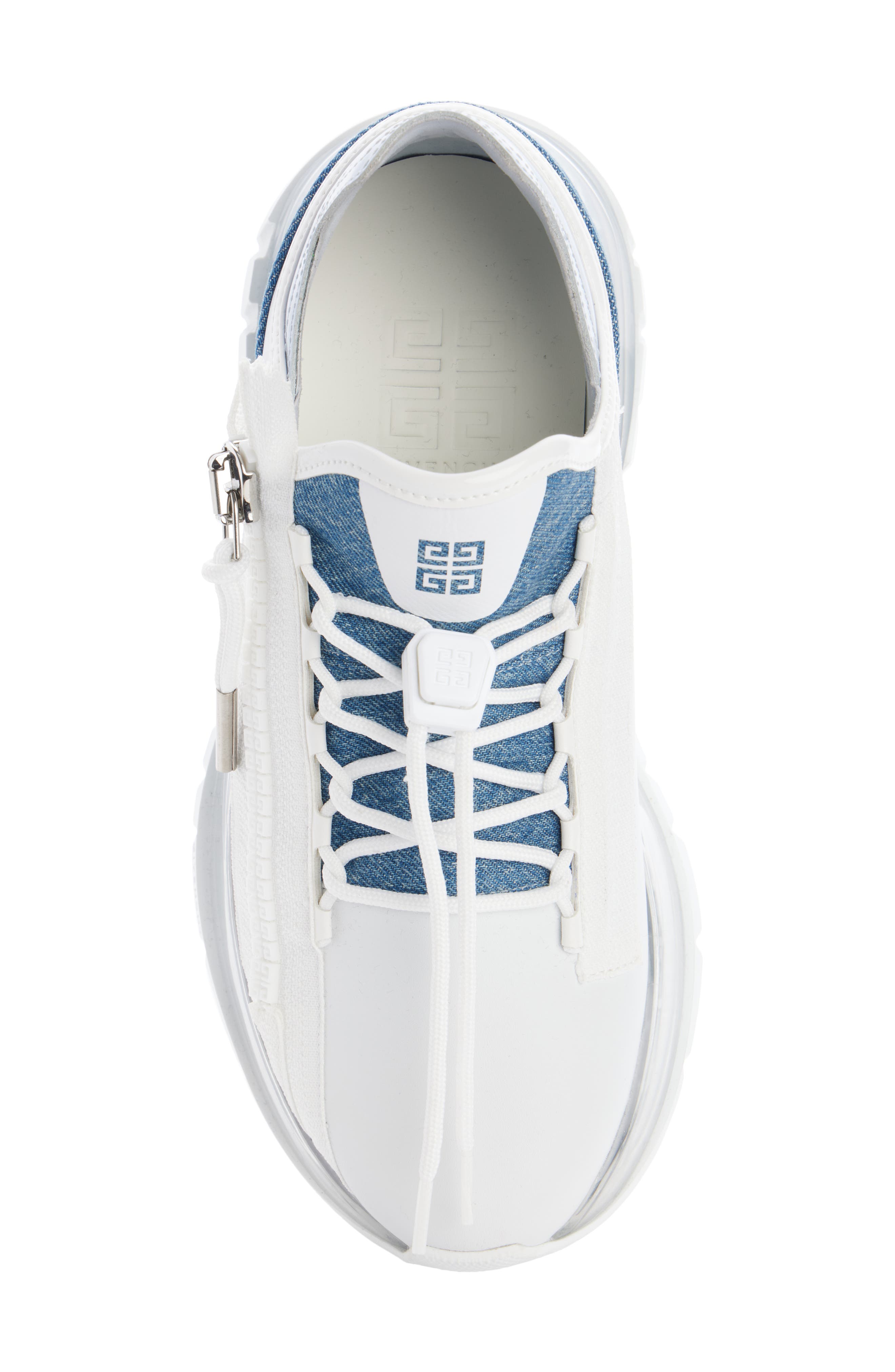 Givenchy Spectre Denim Accent Zip Runner Sneaker, Alternate, color, 