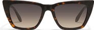 QUAY Call The Shots 54mm Gradient Cat Eye Sunglasses