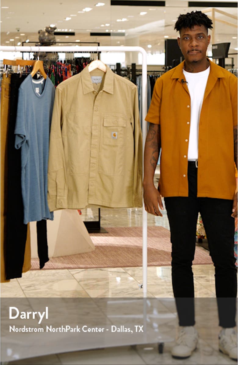 Charter Organic Cotton Twill Shacket, sales video thumbnail