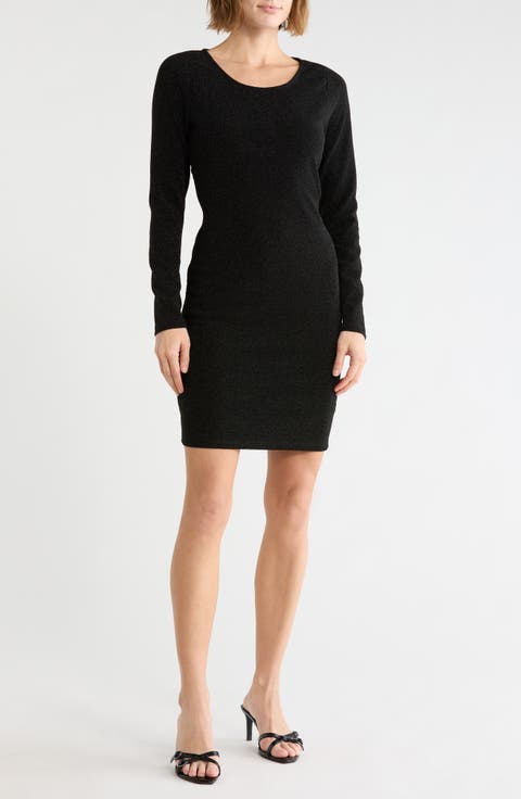 Back Cutout Long Sleeve Minidress