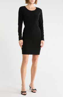 Back Cutout Long Sleeve Minidress