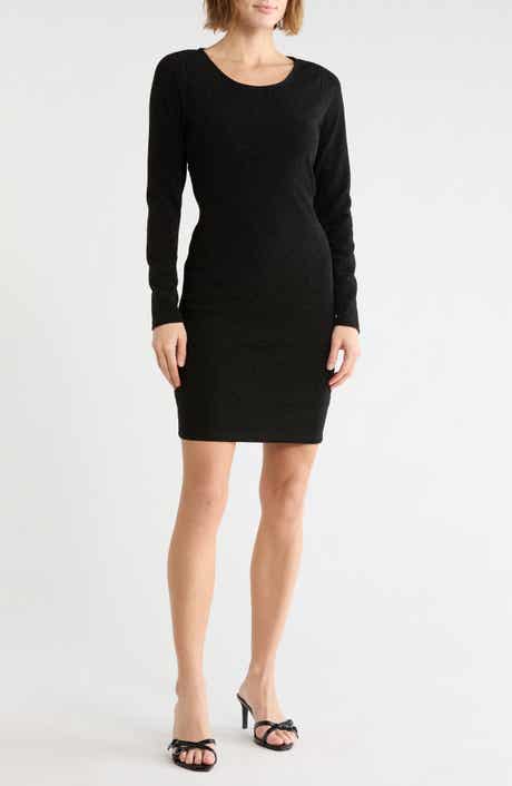 Back Cutout Long Sleeve Minidress