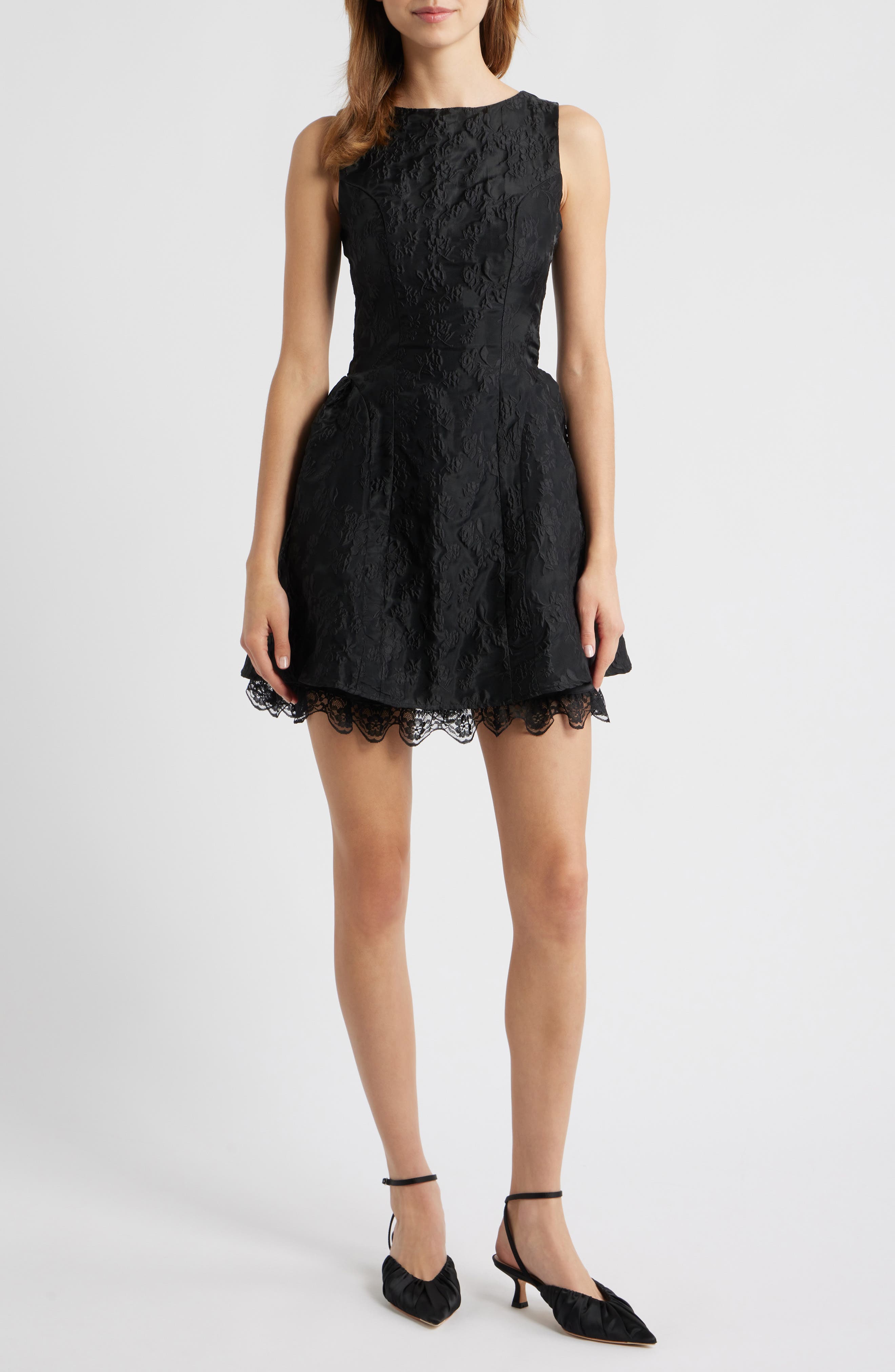 Sister Jane Screenplay Floral Jacquard Cocktail Dress