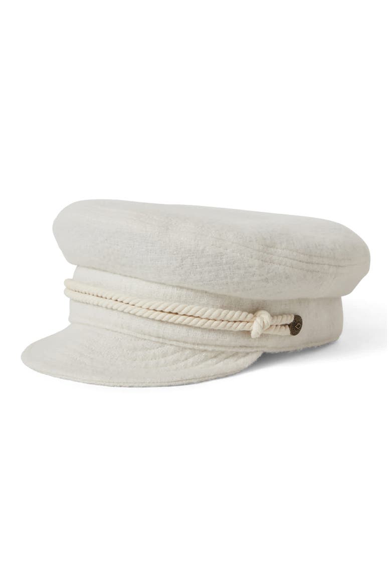 Kayla Bouclé Cap, Alternate, color, OFF WHITE BOUCLE