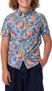 O'Neill Kids' Terrace Print Short Sleeve Button-Up Shirt