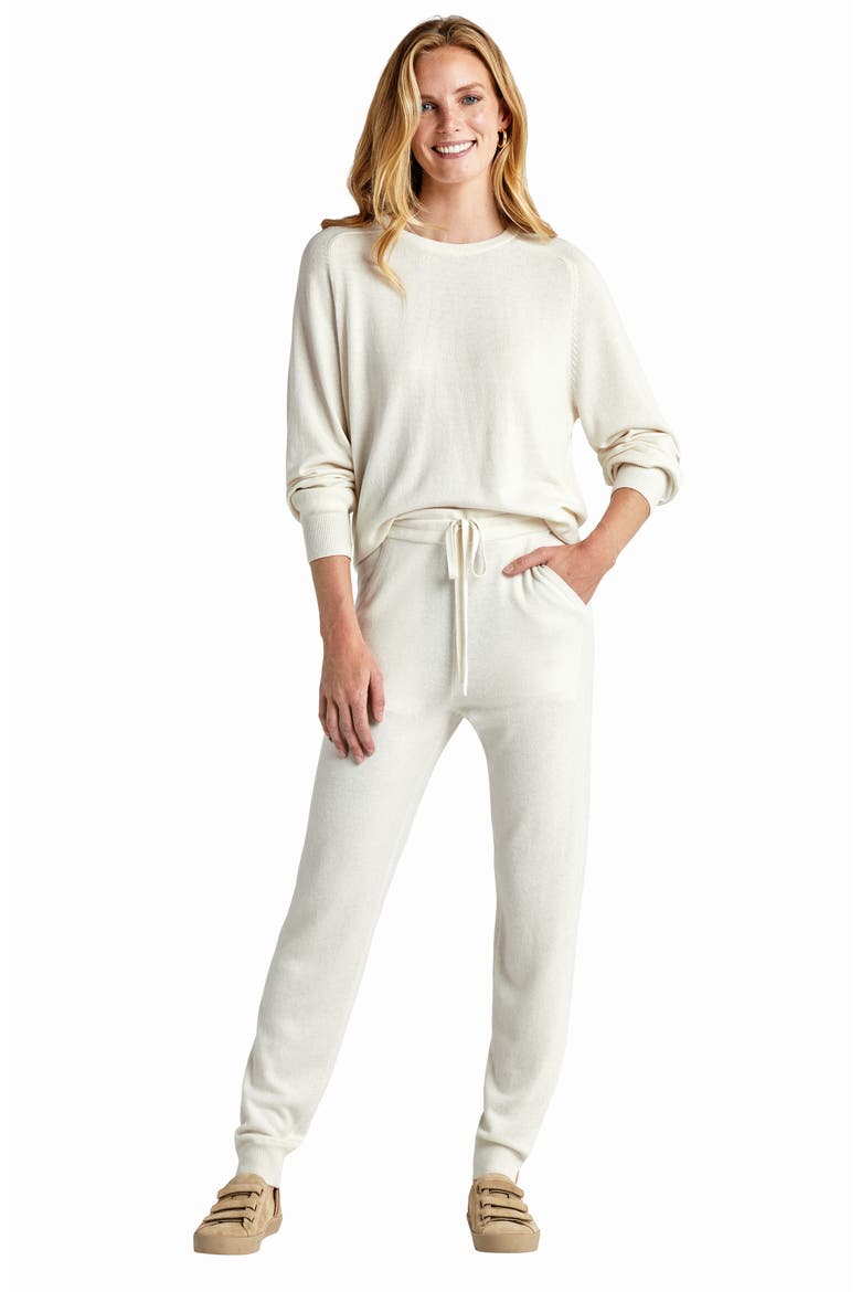 Elin Crewneck Sweater, Alternate, color, SNOW
