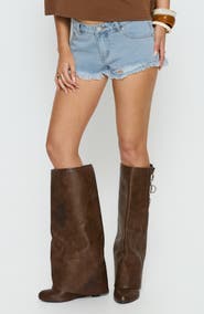 Princess Polly Posse Cutoff Denim Micro Shorts