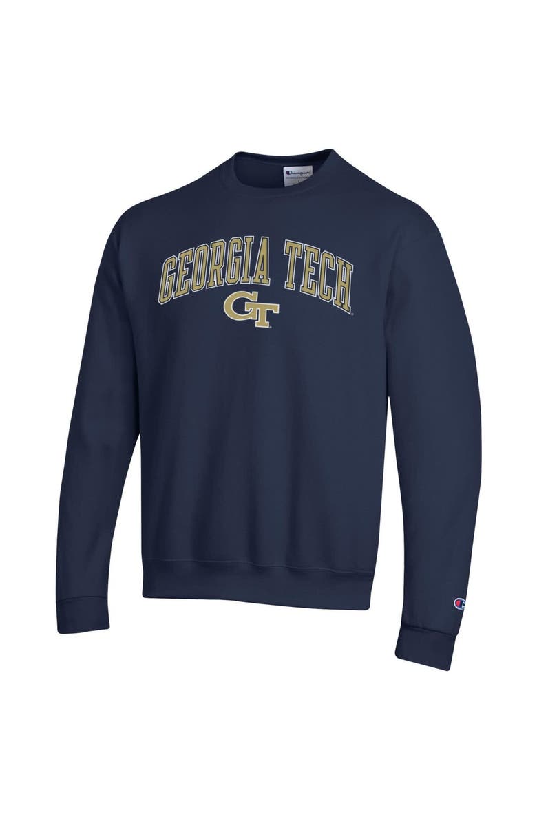 Champion Men's Champion  Navy Georgia Tech Yellow Jackets Arch Over Logo Pullover Sweatshirt, Alternate, color, Navy