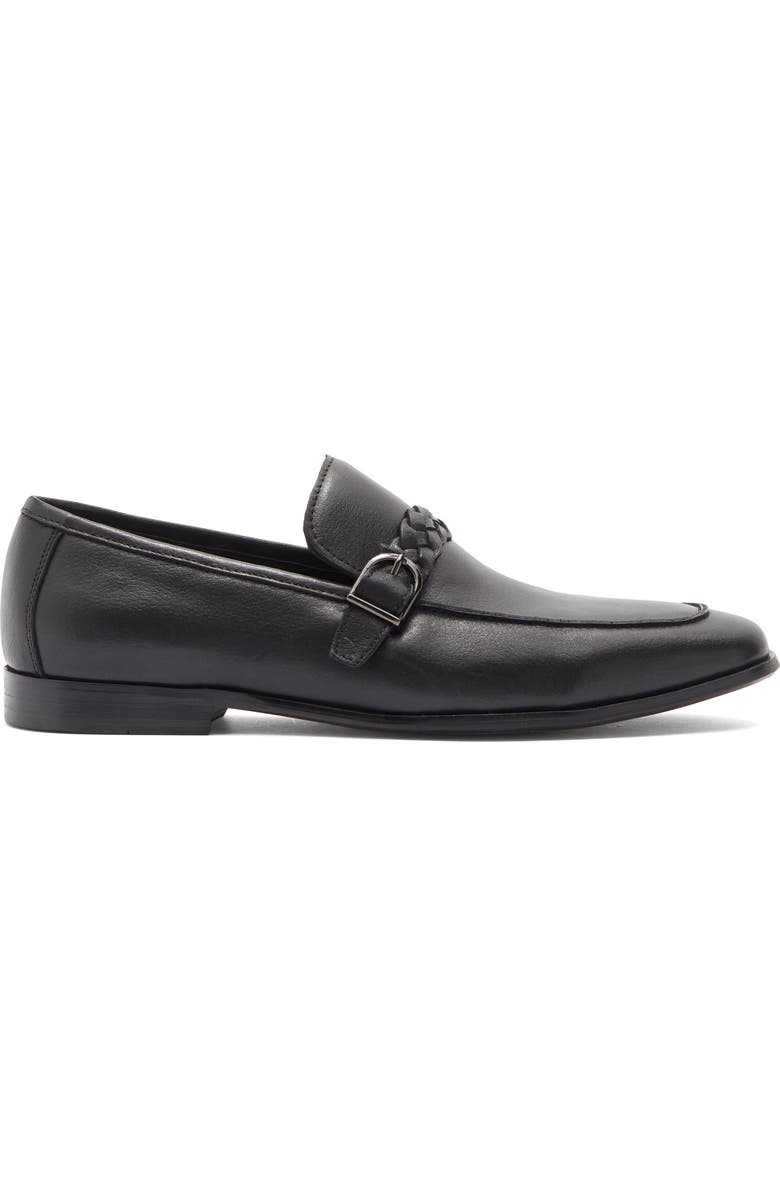 Steve Madden Chauncey Loafer, Alternate, color, Black Leather