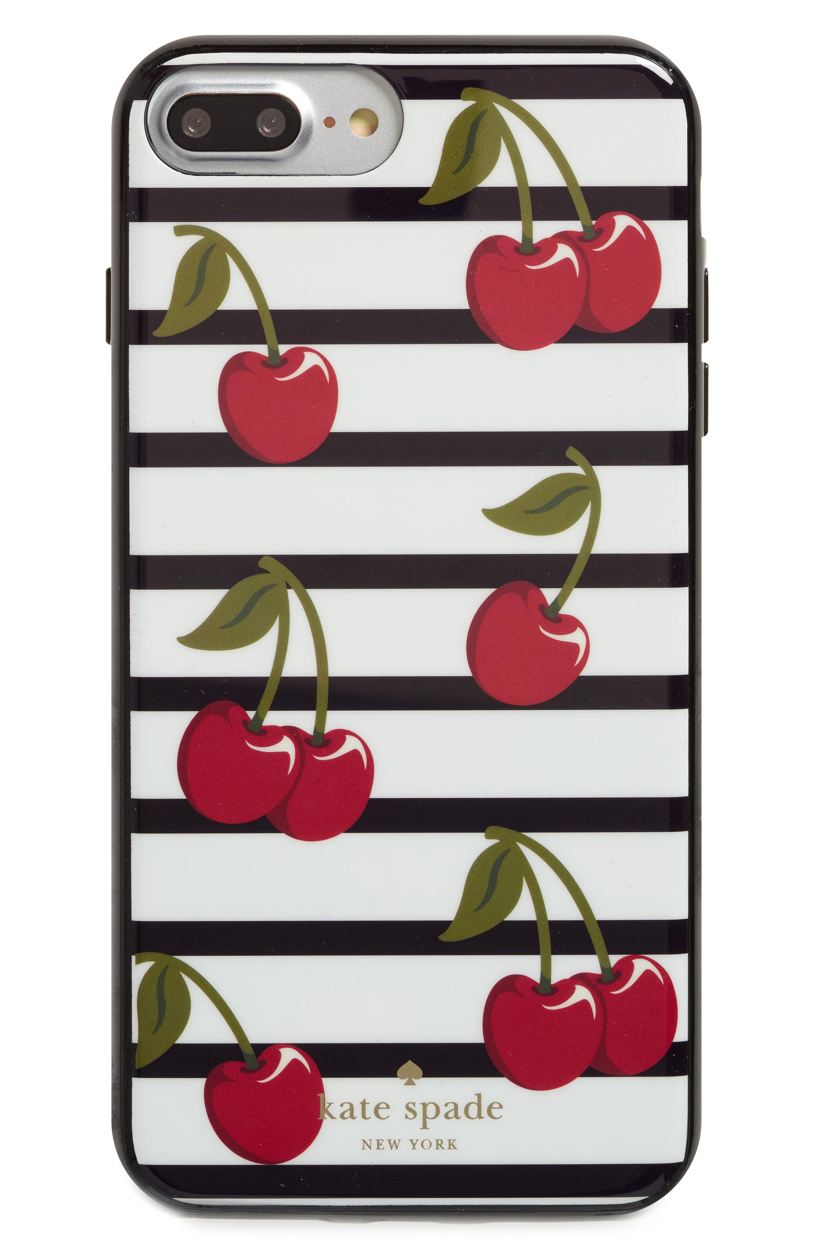 Kate Spade New York cherry stripe iPhone 7/8 & 7/8 Plus case