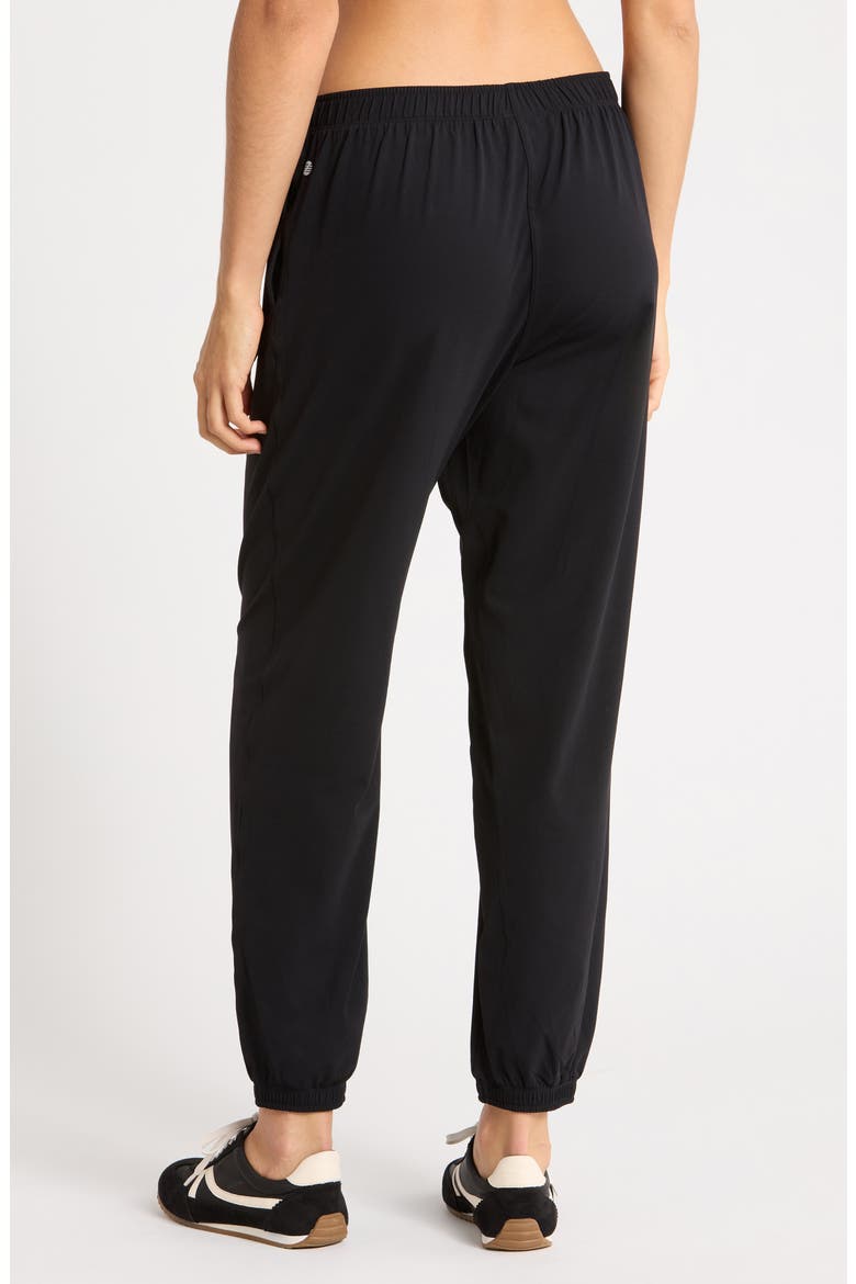 On The Move Cinched Joggers, Alternate, color, BLACK