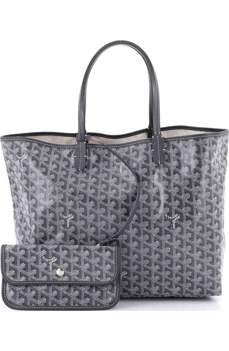 Pre-Owned Goyard Saint Louis Tote Coated Canvas PM, Alternate, color, Gray