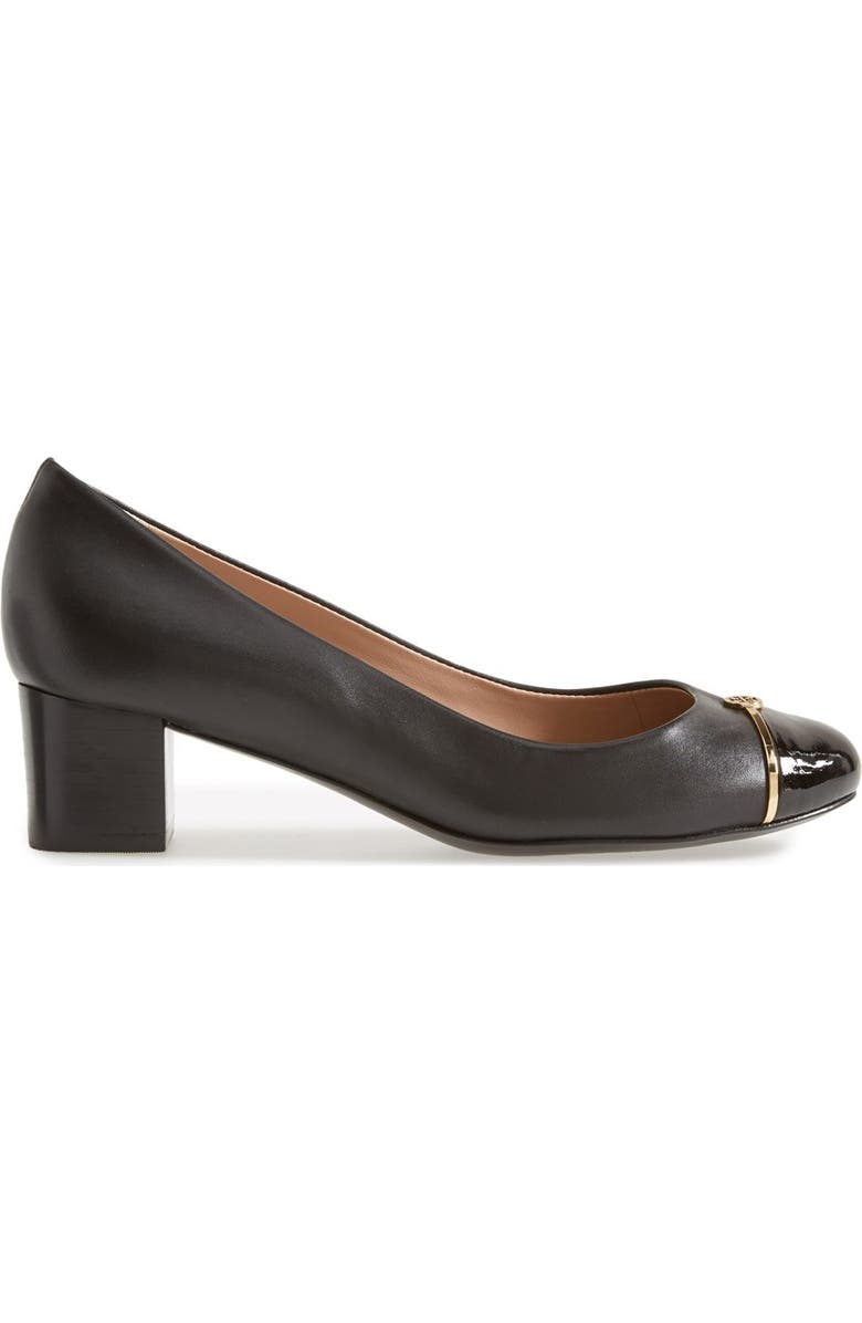 Tory Burch Cap Toe Leather Pump, Alternate, color,