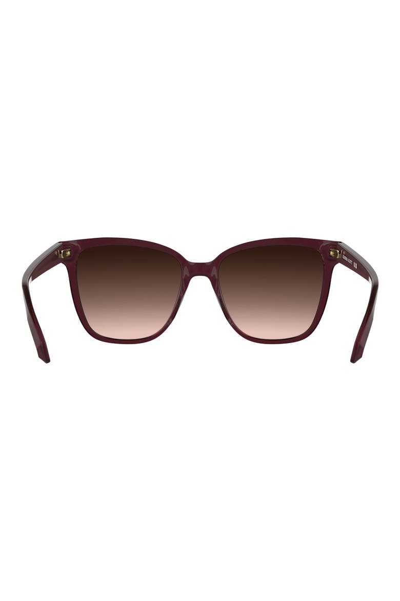 Dira 56mm Rectangular Sunglasses, Alternate, color, WINE