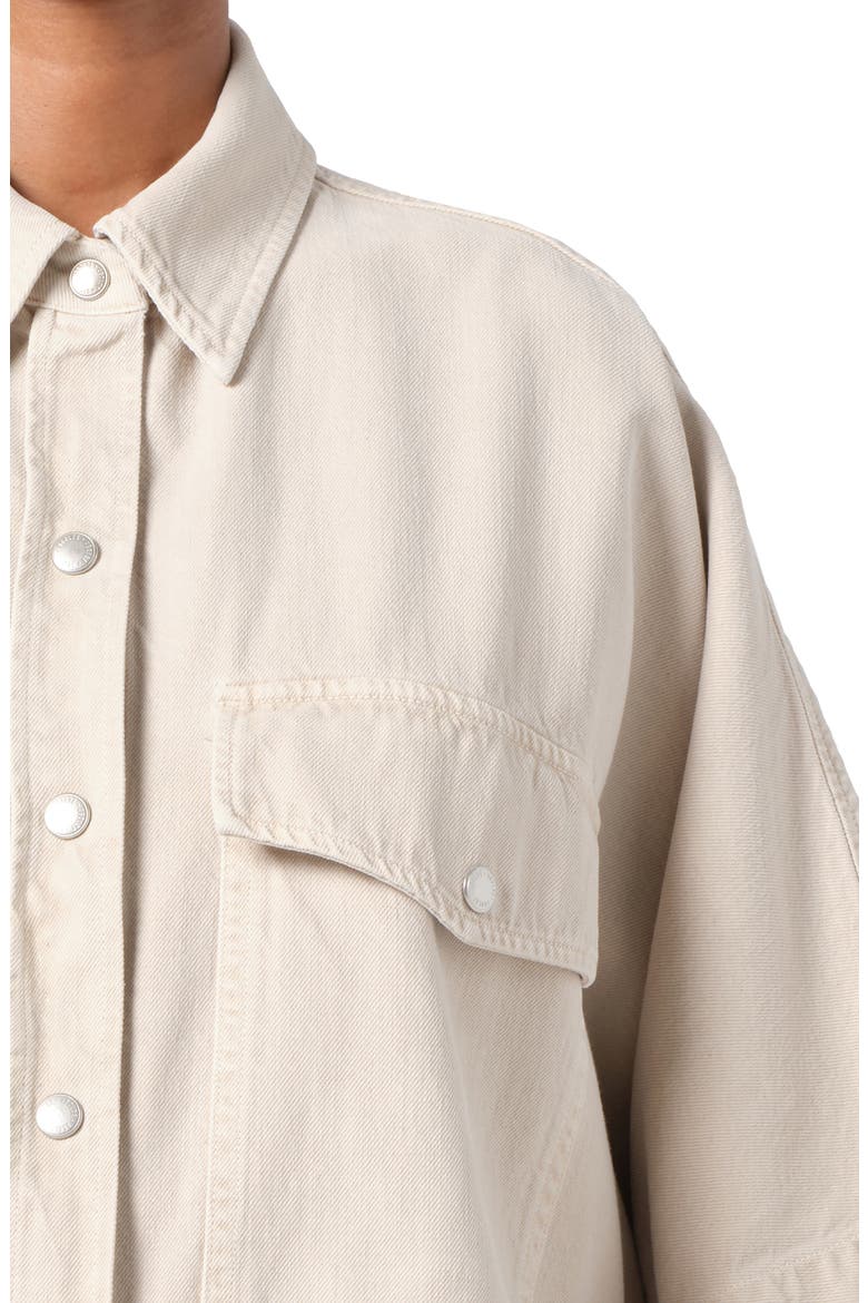 Taron Short Sleeve Denim Button-Up Shirt, Alternate, color, SCONE