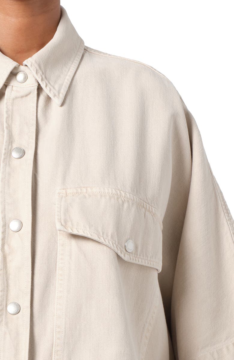 AGOLDE Taron Short Sleeve Denim Button-Up Shirt, Alternate, color, 