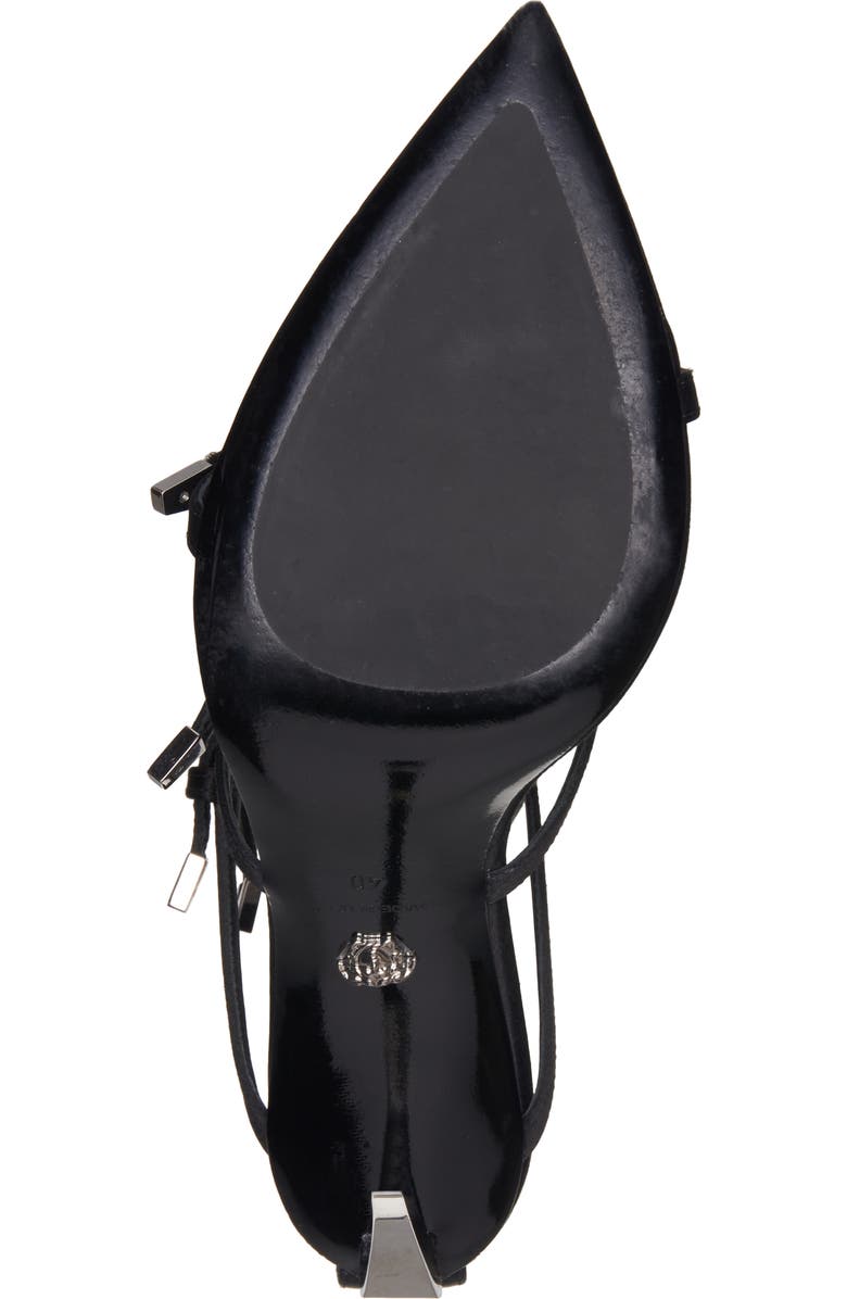 Versace Point Strap Sandal, Alternate, color,