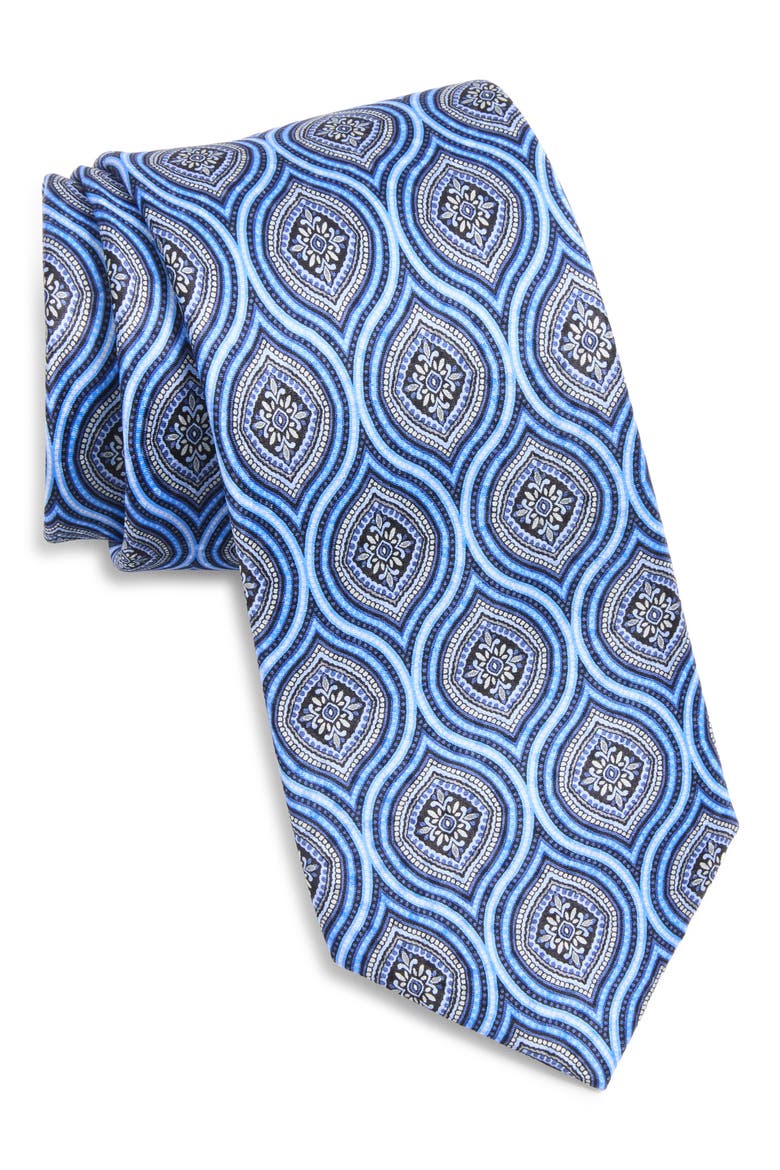 Silk Tie, Main, color, LT BLUE