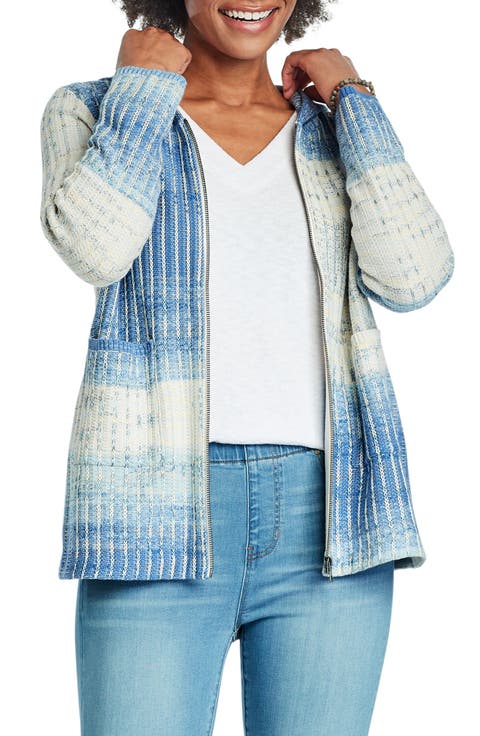 Spring Sky Full Zip Hoodie Cardigan