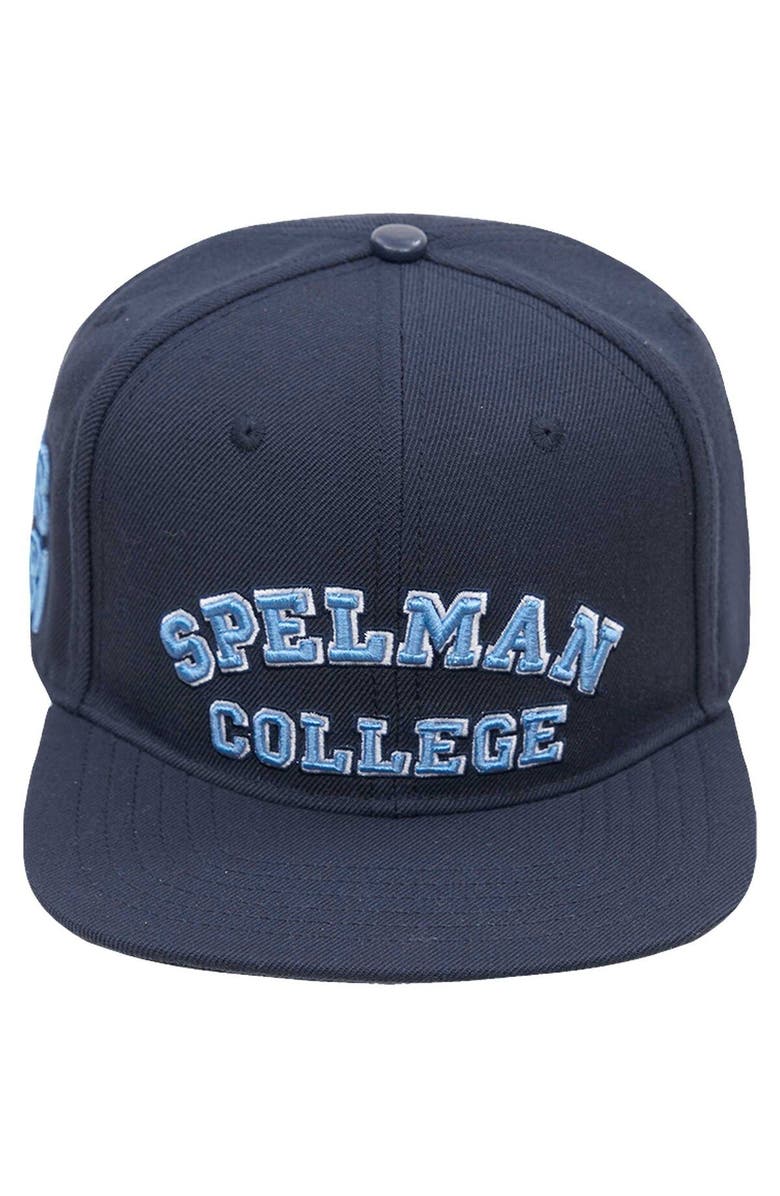 PRO STANDARD Men's Pro Standard Navy Spelman College Jaguars Evergreen Spelman College Snapback Hat, Alternate, color, Navy
