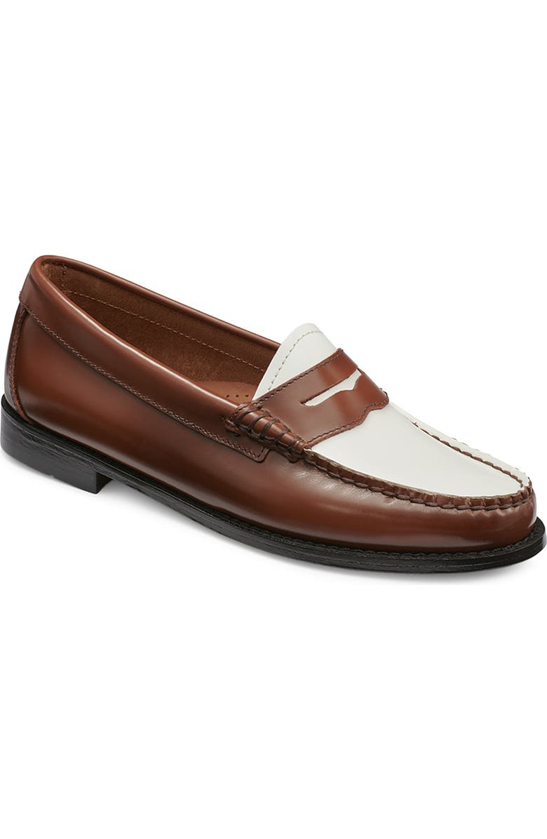 G.H.BASS Whitney Leather Loafer, Main, color, Tan/ White