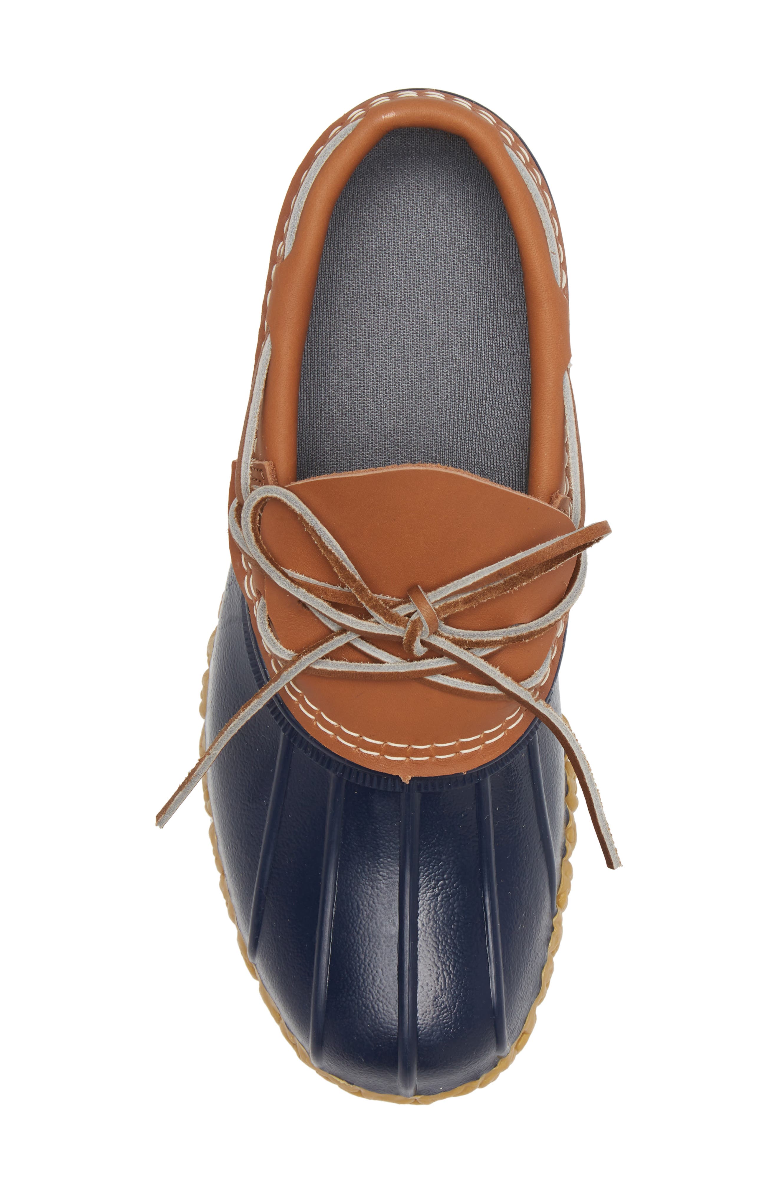 Waterproof Rubber Moc Boot, Alternate, color, TAN/ NAVY