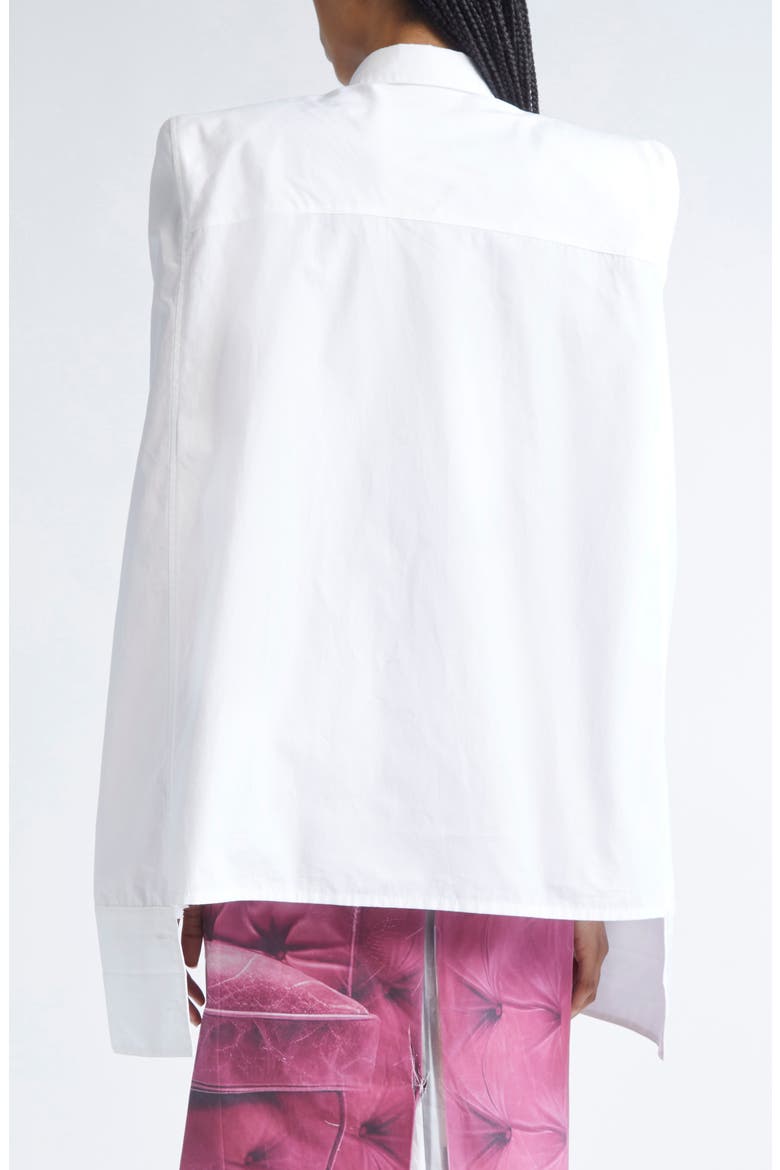 Corbusier Cape Shirt, Alternate, color, WHITE