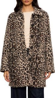 Sanctuary Upside Leopard Print Faux Fur Jacket