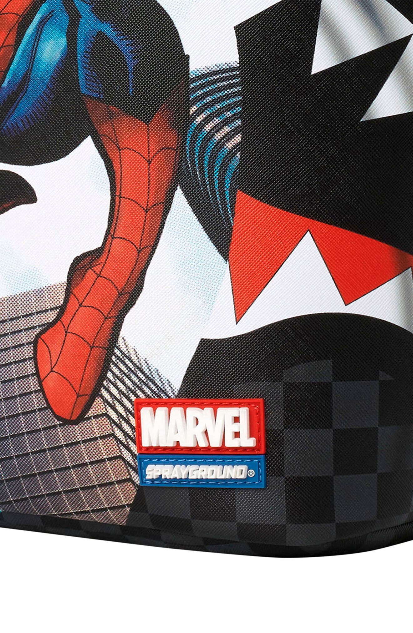 Sprayground Kids' Marvel Spider-Man Curtain Reveal Backpack, Alternate, color, Black