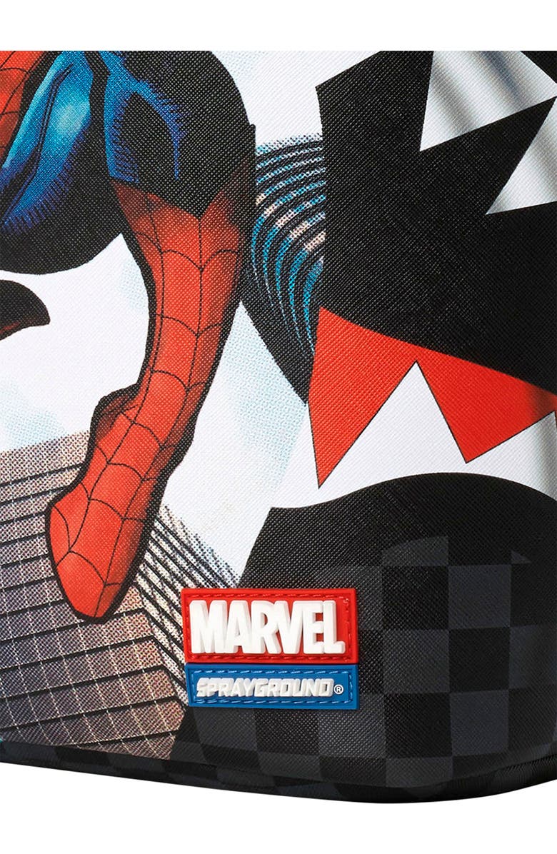 Sprayground Kids' Marvel Spider-Man Curtain Reveal Backpack, Alternate, color, Black