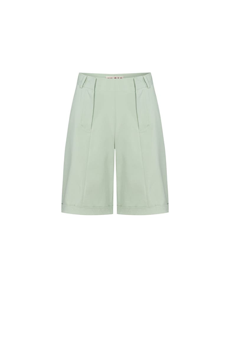 Cotton Free Heaven Casual Two Zipped Shorts, Main, color, Light Green