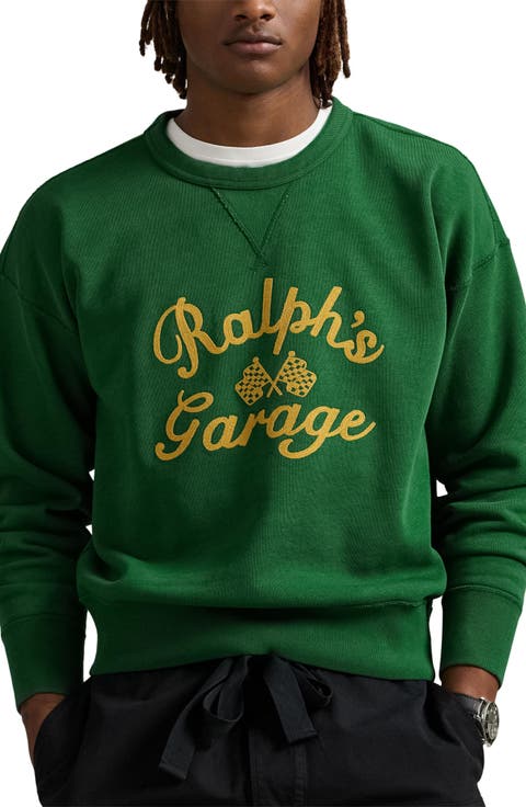 Vintage Fit Garage Embroidered Graphic Sweatshirt
