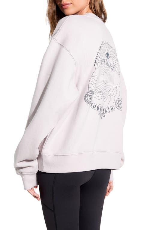 Spiritual Gangster Trance La Brea Cotton Sweatshirt In Purple