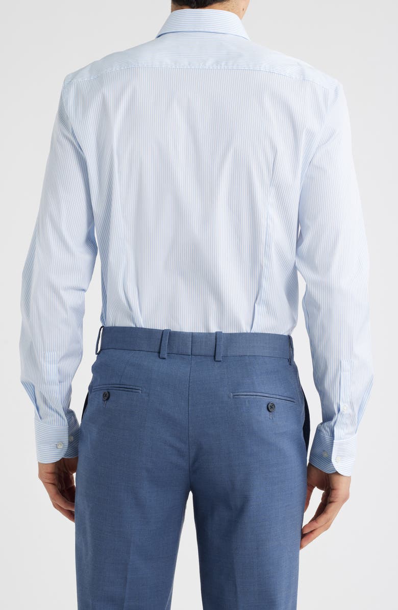 BOSS Hank Slim Fit Performance Dress Shirt, Alternate, color, Light Blue