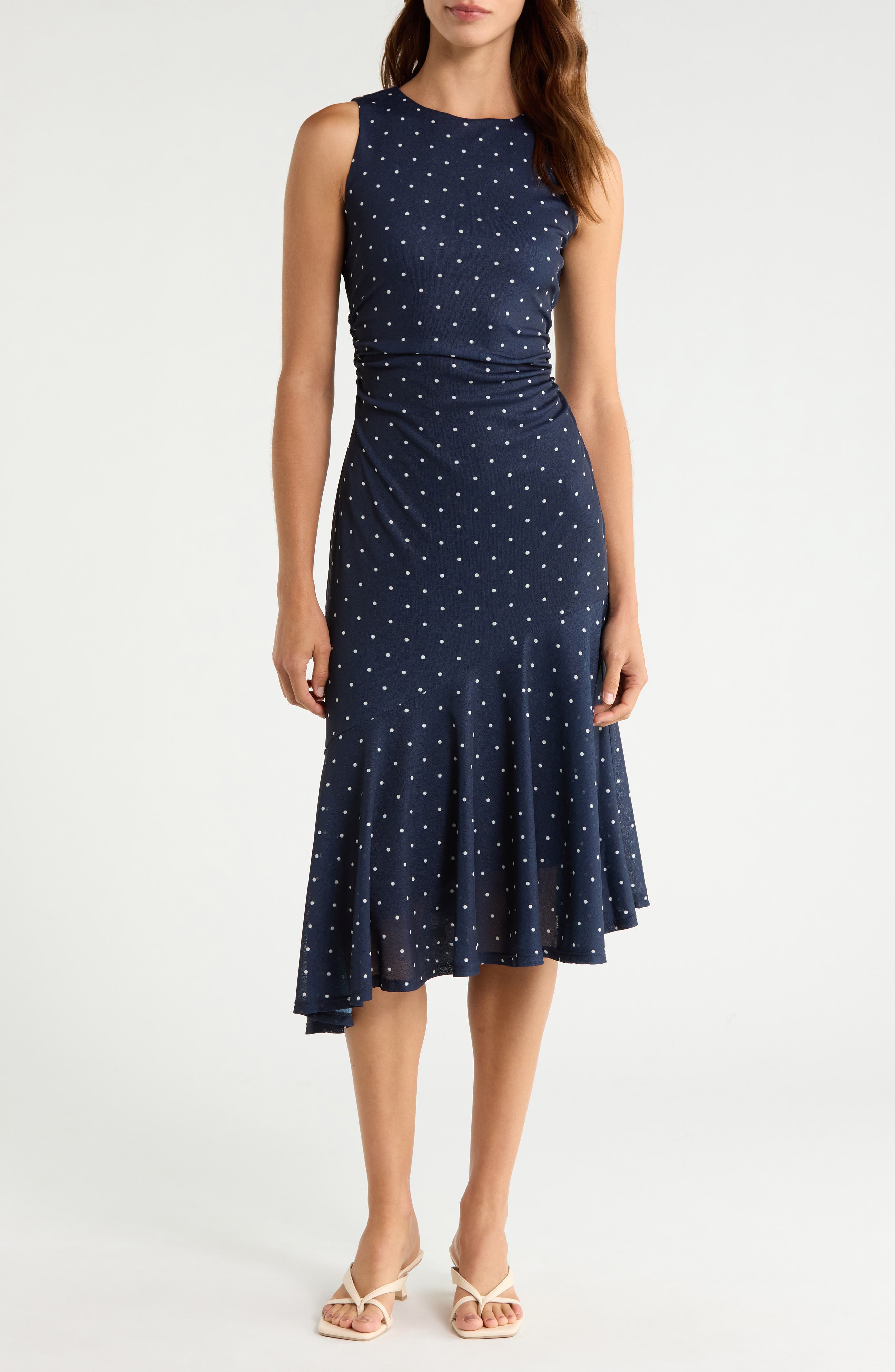 selected NAVY POLKA DOTS