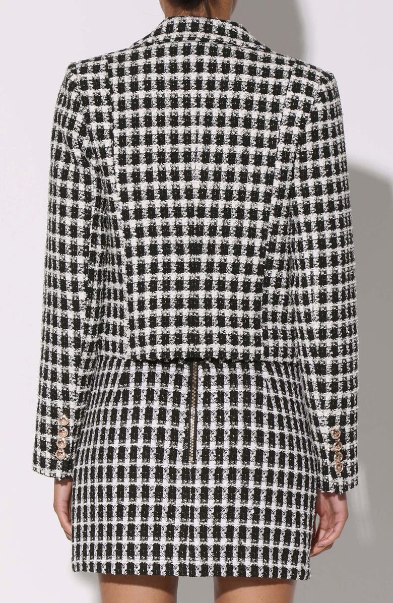 Walter Baker Devlyn Houndstooth Double Breasted Blazer, Alternate, color, 
