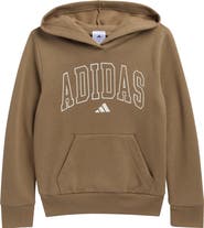 adidas Kids' 3-Stripe Fleece Hoodie