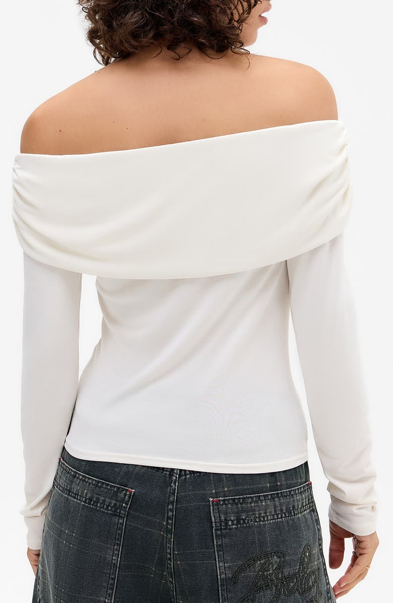 BDG Urban Outfitters Ultimate Off the Shoulder Top, Alternate, color, Cream