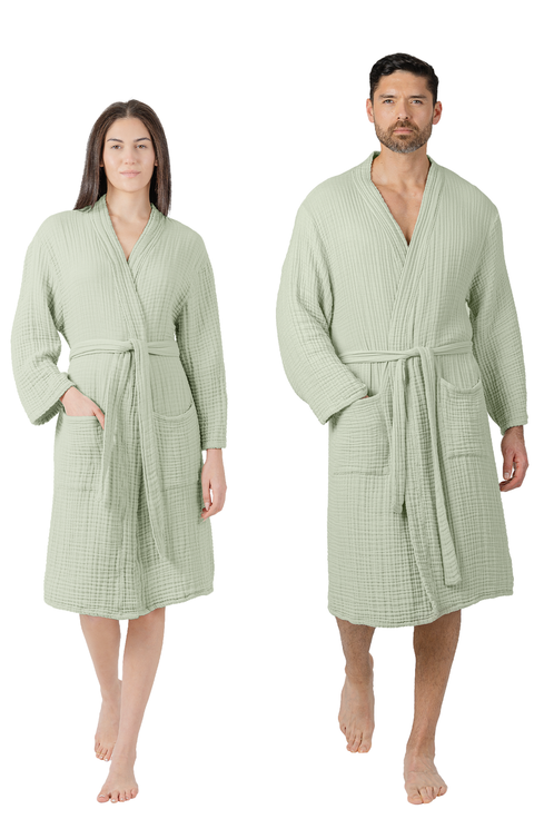Adult Muslin Bathrobe