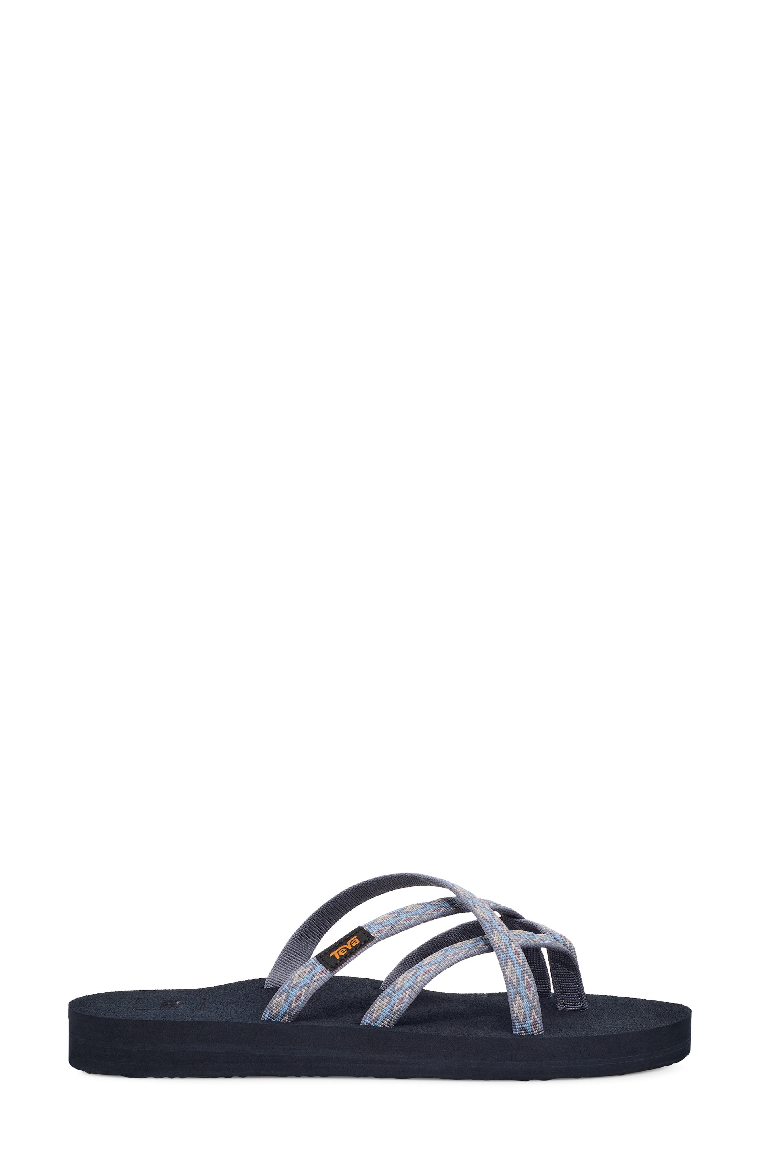 'Olowahu' Sandal, Alternate, color, KALEIDOSCOPE BLISSFUL BLUE