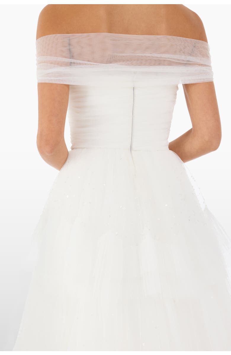 Jenny Packham Angel Falls Tiered Maxi Dress, Alternate, color, Ivory