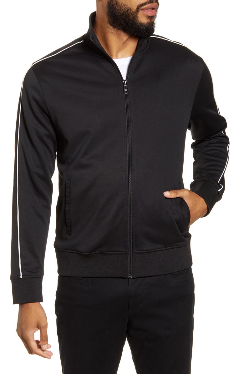 Vince Slim Fit Zip-Up Track Jacket, Main, color, 