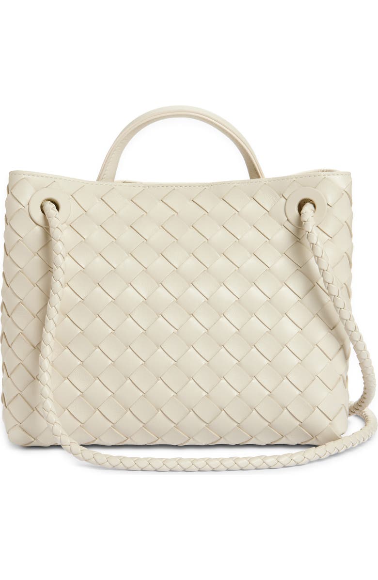 Bottega Veneta Small Andiamo Intrecciato Shoulder Bag, Alternate, color, 9211 Sea Salt-M B-Sea Sa