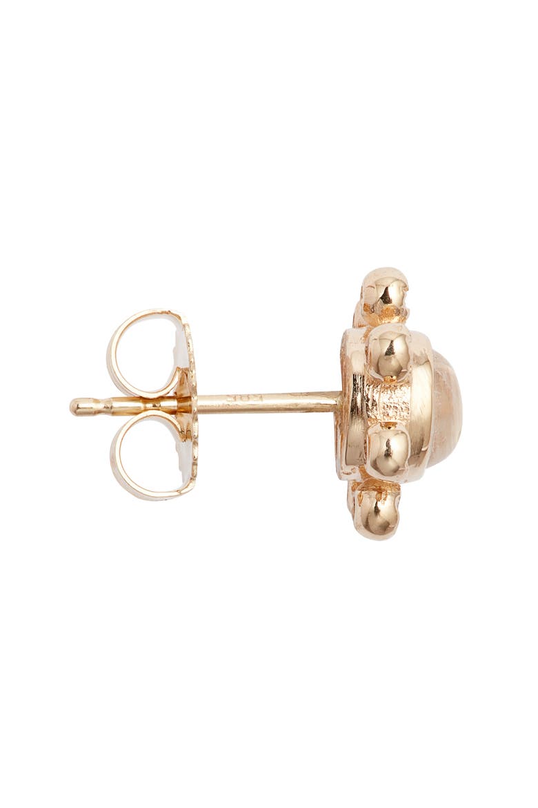 Dew Drop Marine Étoile Studs, Alternate, color, Gold Moonstone