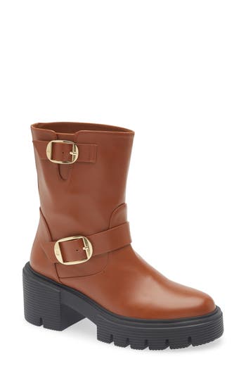 Stuart Weitzman Soho Moto Bootie In Multi